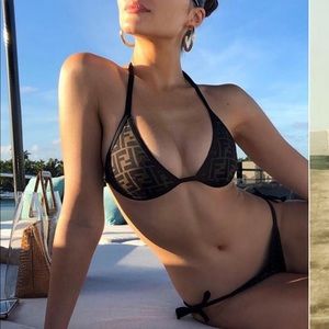 BNWT Fendi Logo Bikini